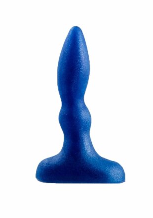 Синий анальный стимулятор Beginners p-spot massager - 11 см. 