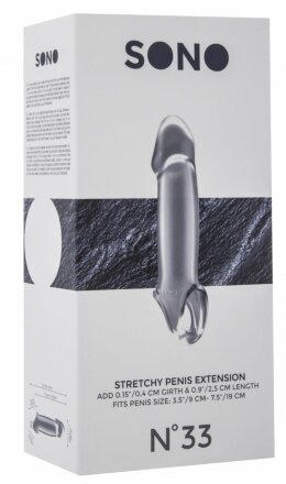 Прозрачная насадка с подхватом Stretchy Penis Extension No.33 