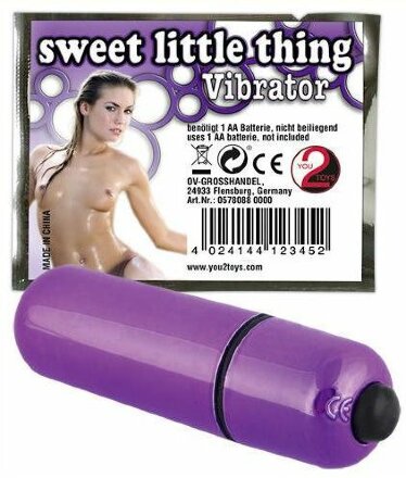 Фиолетовая вибропуля Sweet Little Thing - 7 см. 