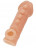 Телесная закрытая насадка с шишечками Cock Sleeve Size M - 15,6 см. 