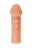 Телесная закрытая насадка с шишечками Cock Sleeve Size M - 15,6 см. 