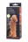 Телесная закрытая насадка с шишечками Cock Sleeve Size M - 15,6 см. 