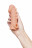 Телесная закрытая насадка с шишечками Cock Sleeve Size M - 15,6 см. 