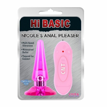 Анальный вибростимулятор Nicole - 12,5 см. 