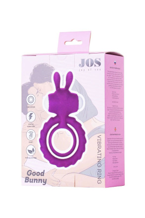 Фиолетовое эрекционное кольцо на пенис JOS  GOOD BUNNY 