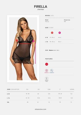 Эффектная полупрозрачная сорочка Firella 