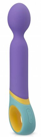 Фиолетовый вибромассажер Base Wand Vibrator - 24 см. 
