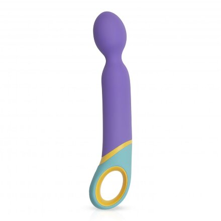 Фиолетовый вибромассажер Base Wand Vibrator - 24 см. 