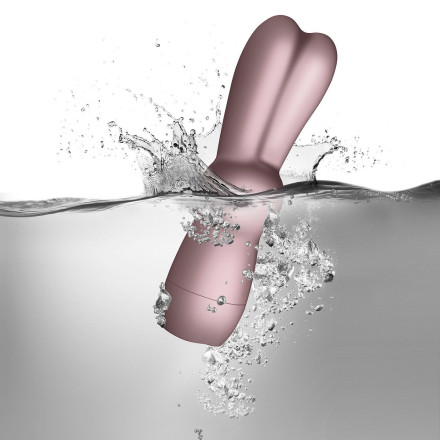 Грязно-розовый вибростимулятор в форме зайчика Bunnie Boo 