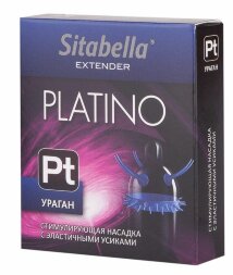Стимулирующая насадка с усиками и шипиками Platino &quot;Ураган&quot;