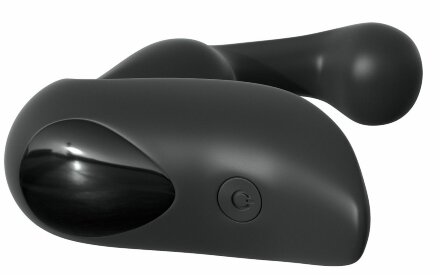 Черный вибромассажер простаты с пультом ДУ Control P-Spot Pro 
