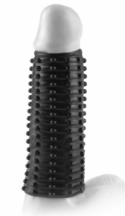 Чёрная насадка Magic Pleasure Sleeve - 13 см. 