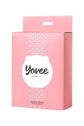 Розовый силиконовый массажер для лица Yovee Gummy Bear 