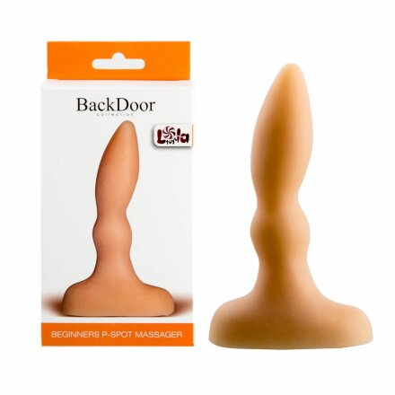 Анальный стимулятор телесного цвета Beginners p-spot massager flash - 11 см. 