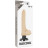 Телесный вибратор на присоске Basecock Realistic Vibrator 2in1 - 18,5 см. 