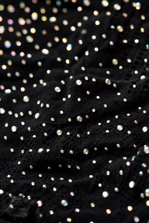 Бесшовное эластичное боди Glitter со стразами 
