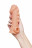 Телесная закрытая насадка с шишечками Cock Sleeve Size L - 17,6 см. 