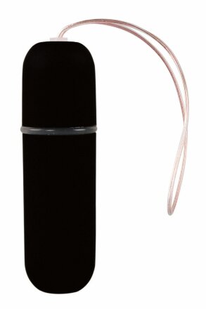 Черная вибропуля  Remote Vibrating Bullet с пультом ДУ 