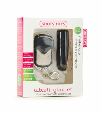 Черная вибропуля  Remote Vibrating Bullet с пультом ДУ 