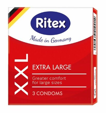 Презервативы увеличенного размера RITEX XXL - 3 шт. 