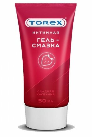 Смазка на водной основе TOREX &quot;Сладкая клубника&quot; - 50 мл. 