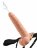 Телесный полый страпон с имитацией эякуляции 7.5&quot; Hollow Squirting Strap-On with Balls Flesh - 21,6 см. 