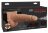 Телесный полый страпон с имитацией эякуляции 7.5&quot; Hollow Squirting Strap-On with Balls Flesh - 21,6 см. 