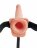 Телесный полый страпон с имитацией эякуляции 7.5&quot; Hollow Squirting Strap-On with Balls Flesh - 21,6 см. 