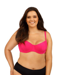 Пляжный лиф plus size с эластичными чашечками
