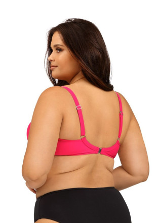 Пляжный лиф plus size с эластичными чашечками 