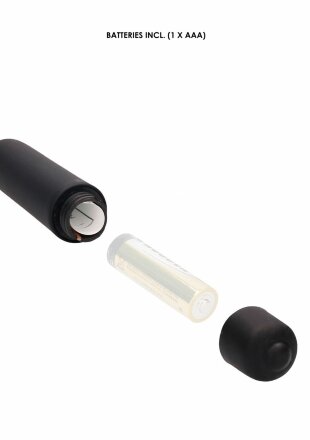 Черный гладкий стимулятор уретры с вибрацией Silicone Vibrating Bullet Plug Extra Long 