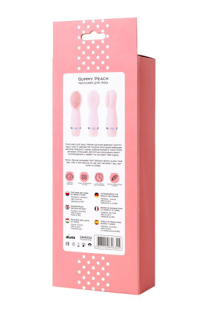 Розовый силиконовый массажер для лица Yovee Gummy Peach 