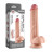 Телесный фаллоимитатор на присоске Sliding Skin Dual Layer Dong - 24,5 см. 