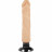 Телесный вибратор на присоске Basecock Realistic Vibrator 2in1 - 20 см. 