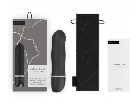 Черный мини-вибратор Bdesired Deluxe - 15,3 см. 