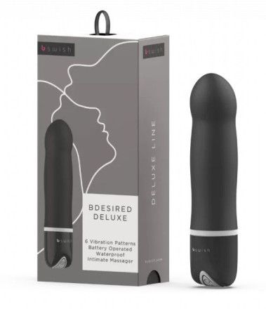 Черный мини-вибратор Bdesired Deluxe - 15,3 см. 