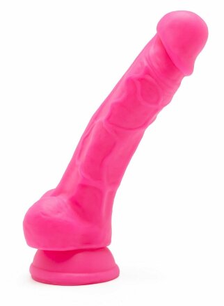 Розовый фаллоимитатор Happy Dicks 7.5 with Balls - 19 см. 