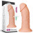 Телесный фаллоимитатор-гигант 9.5 Realistic Curved Dildo - 24 см. 