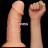 Телесный фаллоимитатор-гигант 9.5 Realistic Curved Dildo - 24 см. 