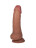 Кофейный фаллоимитатор на присоске Seductive - 19 см. 