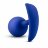 Синяя анальная пробка для ношения Performance Wearable Vibro Plug - 8,4 см. 