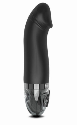Черный вибратор с электростимуляцией Real Deal Neal - 16,5 см. 