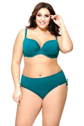 Купальный бюстгальтер plus size с шитыми чашками на тонком поролоне