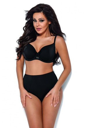 Купальный бюстгальтер plus size с шитыми чашками на тонком поролоне 
