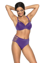 Пляжный бюстгальтер plus size с декоративными стрепами