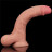 Телесный фаллоимитатор Sliding Skin Dual Layer Dong - 24,5 см. 