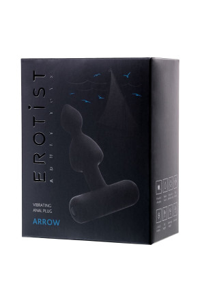 Небольшая анальная вибровтулка Erotist Arrow - 8,5 см. 