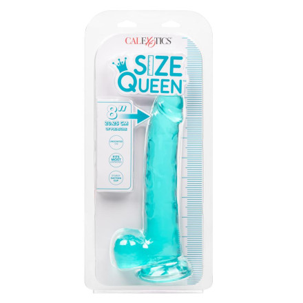 Голубой фаллоимитатор Size Queen 8  - 25,5 см. 
