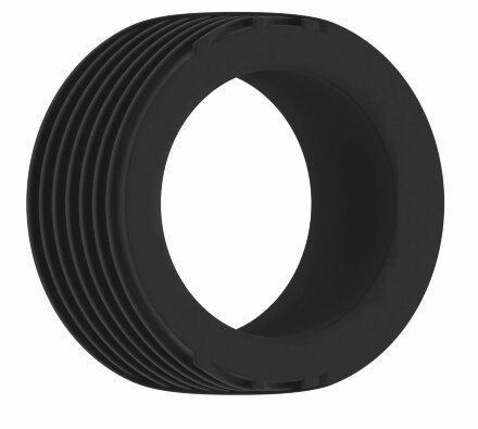 Чёрное эрекционное кольцо No.42 Cockring 