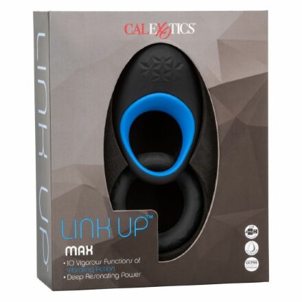Набор из двух черных эрекционных колец Link Up Max 